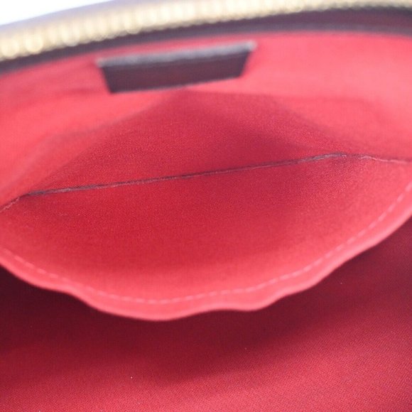 LOUIS VUITTON Verona PM Shoulder Bag Damie Ebene Leather Brown - Picture 11 of 15